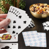 Blauw en Paarse Argyle Pokerkaarten (Insitu)