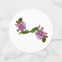 Blauw en paarse bloemen confetti