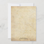 Blauw en Paarse Damask Bruiloft Save the Date (Achterkant)