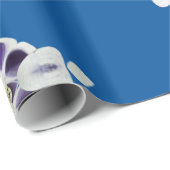 Blauw en Paarse, elegant Verpakkingsdocument Cadeaupapier (Rol Hoek)