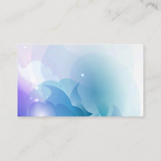 Blauw en Paarse Floral bruiloft receptie Informatiekaartje (Achterkant)