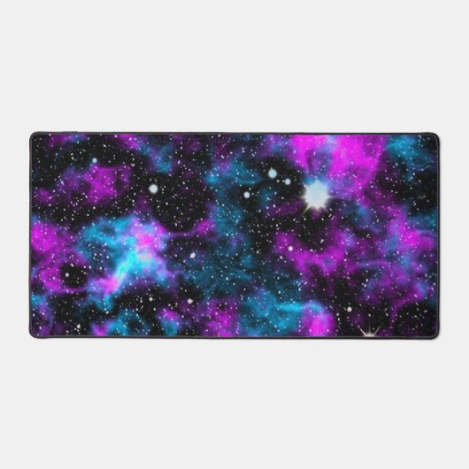 Blauw en Paarse Galaxy Celestial Bureaumat (Voorkant)