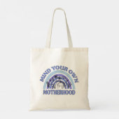 Blauw en Paarse Geest Je Eigen Moederschap Tote Bag (Achterkant)