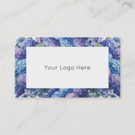 Blauw en Paarse Hydrangea elegante visitekaartjes