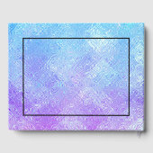 Blauw en paarse iriserende glasombre gastenboek (Achterkant)