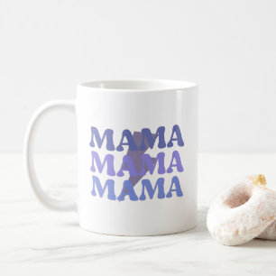 Blauw en Paarse Mama Mama Mama Koffie Mok