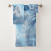 Blauw en Paarse Marmer abstract Bad Handdoek (Insitu)