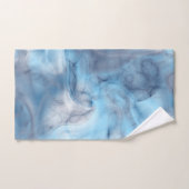 Blauw en Paarse Marmer abstract Bad Handdoek (Handdoek)