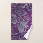 Blauw en Paarse Marmer abstract Bad Handdoek (Handdoek)
