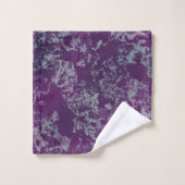 Blauw en Paarse Marmer abstract Bad Handdoek (Wasdoekje)