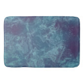 Blauw en Paarse Marmer abstract Badmat (Voorkant)