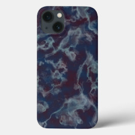 Blauw en paarse marmer Case-Mate iPhone case