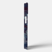 Blauw en paarse marmer Case-Mate iPhone case (Achterkant / Rechts)