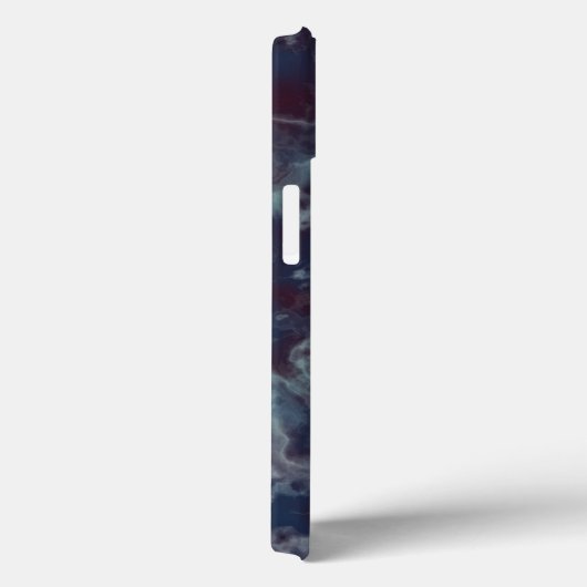 Blauw en paarse marmer Case-Mate iPhone case (Achterkant / Rechts)