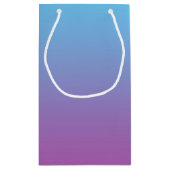 Blauw en Paarse ombre Klein Cadeauzakje (Achterkant)