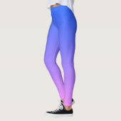 Blauw en Paarse Ombre Monogram Leggings (Links)