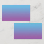 Blauw en Paarse ombre Visitekaartje (Voorkant / Achterkant)