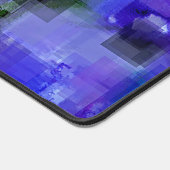 Blauw en Paarse Pixelated Desk Mat (Hoek)