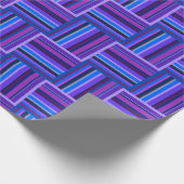 Blauw- en paarse snijstroken cadeaupapier (Hoek)