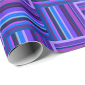 Blauw- en paarse snijstroken cadeaupapier (Rol Hoek)