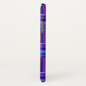 Blauw- en paarse snijstroken Case-Mate iPhone case (Achterkant / rechts)