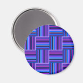 Blauw- en paarse snijstroken magneet (Voorkant / Achterkant)