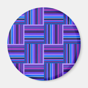 Blauw- en paarse snijstroken magneet