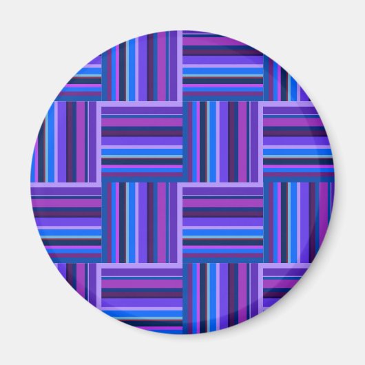 Blauw- en paarse snijstroken magneet (Voorkant)