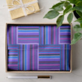 Blauw- en paarse snijstroken tissuepapier (Geschenk)