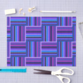 Blauw- en paarse snijstroken tissuepapier (Craft)