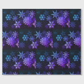 Blauw- en Paarse snijvlokken Verpakkingspapier Cadeaupapier (Vlak)