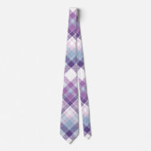 Blauw en Paarse speldenstang Stropdas (Voorkant)