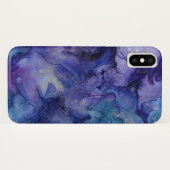 blauw en paarse telefoonhoes Case-Mate iPhone case (Achterkant (horizontaal))