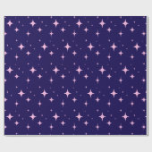 Blauw en Paste Roze Eenvoudig Minimalistisch Cadeaupapier (Vlak)