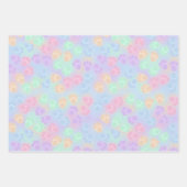 BLAUW EN PASTEL GECOLOREERD EENVOUDIGE BUNNY BETAA INPAKPAPIER VEL (Voorkant)