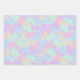 BLAUW EN PASTEL GECOLOREERD EENVOUDIGE BUNNY BETAA INPAKPAPIER VEL