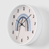 Blauw en Perzik Regenboog Boho Design (Hoek)