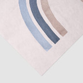 Blauw en Perzik Regenboog Boho Design Tissuepapier (Detail)