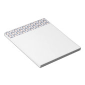 Blauw en perzik regenboog Boho patroon Notitieblok (Schuin)