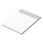 Blauw en perzik regenboog Boho patroon Notitieblok (Linkerzijde)