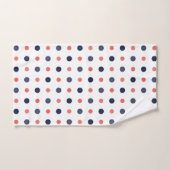 Blauw en perzik Stippen Bad Handdoek (Handdoek)