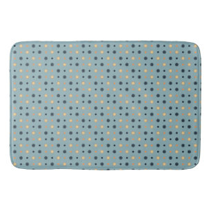 Blauw en perzik Stippen Badmat