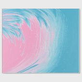 BLAUW EN PINK ABSTRACTE SCHIJF 2 CADEAUPAPIER (Vlak)