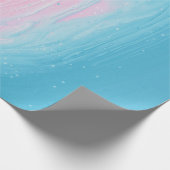 BLAUW EN PINK ABSTRACTE SCHIJF 2 CADEAUPAPIER (Hoek)