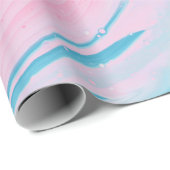 BLAUW EN PINK ABSTRACTE SCHIJF 2 CADEAUPAPIER (Rol Hoek)