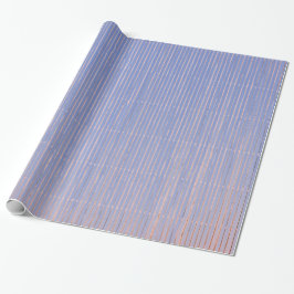 BLAUW EN PINK FADED STRIPES GIFT WRAPPING PAPIER