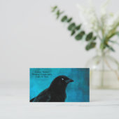  blauw en raaf visitekaartje (Staand voorkant)