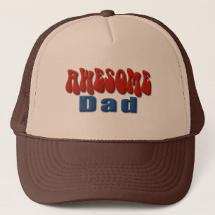 Blauw en rode Geweldige vader Trucker Pet