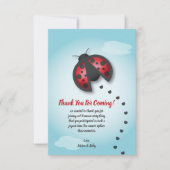 Blauw en rode hemel weinig luiaard is onderweg bedankkaart (Voorkant)