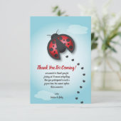 Blauw en rode hemel weinig luiaard is onderweg bedankkaart (Staand voorkant)